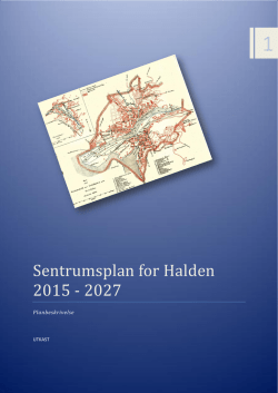 Sentrumsplan for Halden 2015 - 2027