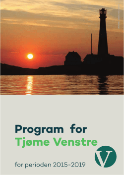 Program for Tjøme Venstre