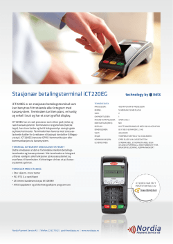 iCT220EG Nordia Payment Service AS.indd