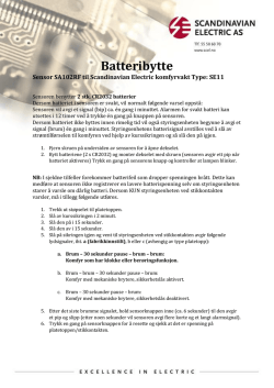 Batteribytte - Scandinavian Electric AS
