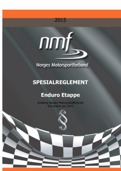 SR - Etappeenduro 2015 - Norges Motorsportforbund
