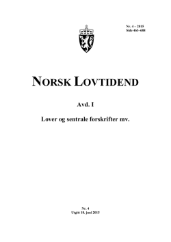 NORSK LOVTIDEND