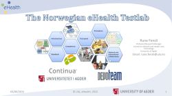 The Norwegian eHealth Testlab
