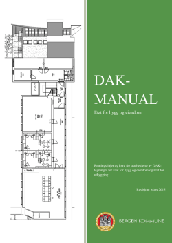 DAK-manual - krav for utarbeidelse av tegninger
