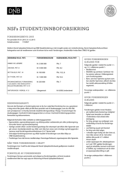 Forsikringsavtalen for innboforsikring og