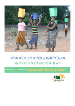 Program for Bygdekvinnelaget sitt inspirasjonsseminar 2015