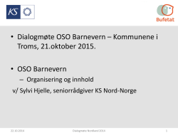 Sylvi presentasjon Troms, 21.10.15
