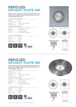 uplight plate 6w - Belysningsgruppen