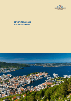ÅRSMELDING 2014 - Bergen og Omland Havnevesen