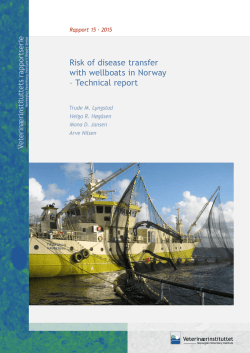 Risk of disease transfer with wellboats in Norway