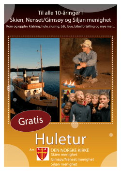 Huletur - Siljan kirkelige fellesråd