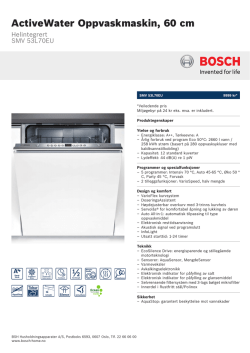 Bosch SMV 53L70EU