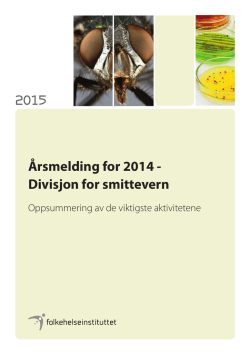 &Aring;rsmelding 2014 - Divisjon for smittevern
