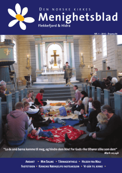 Menighetsbladet nr 1, 2015 - Flekkefjord kirkelige fellesråd