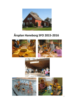 Årsplan Haneborg SFO 2015-2016