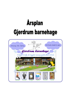 Årsplan for Gjerdrum barnehage