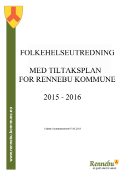 Folkehelseutredning med tiltaksplan 2015-2016