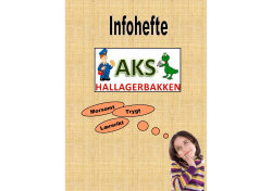 Infohefte 2015 Hallagerbakken Aktivitetsskole
