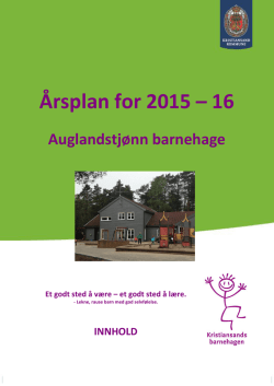 Årsplan 2015-16 - MinBarnehage.no