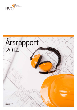 Årsrapport 2014 - Regionale verneombud (RVO) i bygg