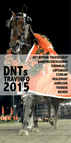 DNTs 2015 - Det Norske Travselskap