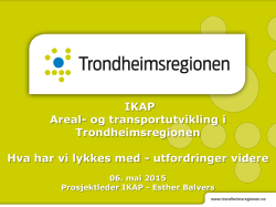 IKAP Trondheimsregionen v/Esther Balvers