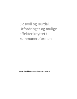 Kommunereformen Eidsvoll og Hurdal