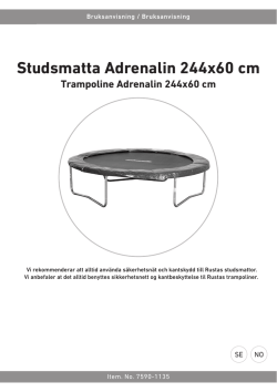 Studsmatta Adrenalin 244x60 cm