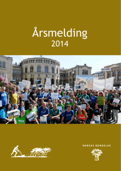 &Aring;rsmelding 2014 - Norges Bondelag