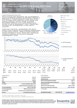 SEB Prime Solutions APS Oil & Energy UCITS fund