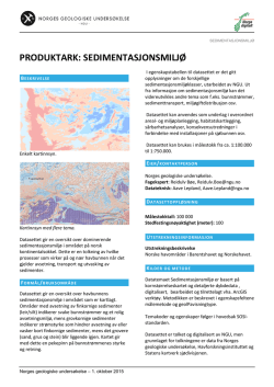 produktark - Norges geologiske undersøkelse