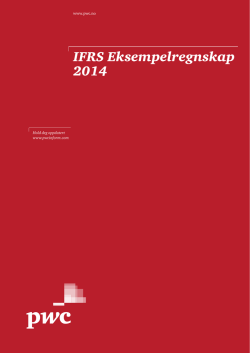 IFRS Eksempelregnskap 2014