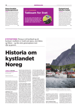 Dagen 8 januar 2015 - Norges fiskeri