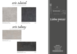 Listino prezzi serie Admiral serie Subway