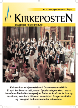 Nr. 1-2015 - Den norske kirke i Drammen