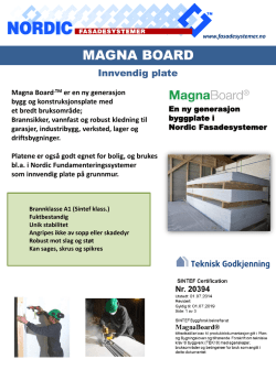 Brosjyre Magna Board 2015