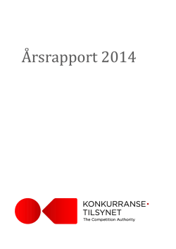 Årsrapport 2014 - Konkurransetilsynet