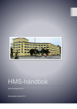 HMS-håndbok - Bislet Boligsameie V