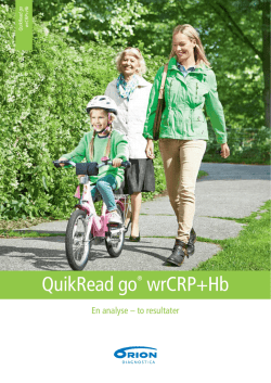 QuikRead go® wrCRP+Hb