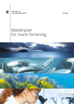 Masterplan for marin forskning