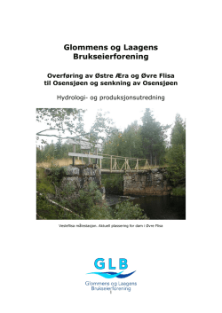 GLB Hydrologi og produksjonsutredning