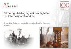 Anne Lise Aukner - Nexans Norway