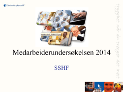 Styresak 016-2015 Presentasjon - MU 2014