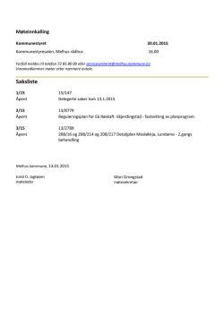 20.01.15 Sakspapirer