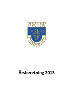 Ã…rsberetning 2013 – TTF