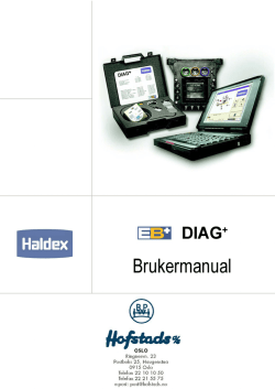 Haldex EB+ - Brukermanual for programmering av ECU.