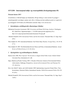 Pensum fordelt p&aring; forelesninger