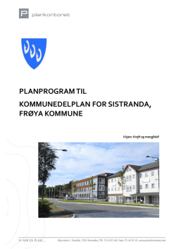 Planprogram til kommunedelplan for Sistranda
