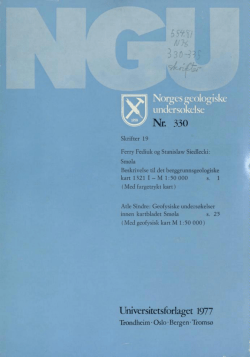 Universitetsforlaget 1977 - Norges geologiske undersøkelse