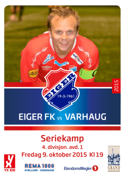 Seriekamp EIGER FK VS VARHAUG